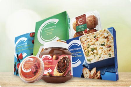 A collection of Compliments products